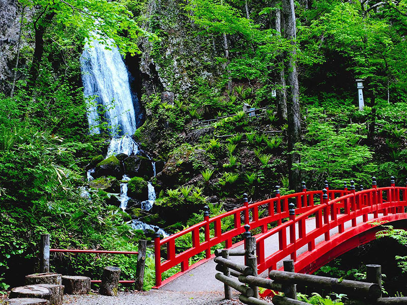 Visit the Mysterious Fudo Falls and attached Shrine